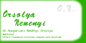 orsolya nemenyi business card